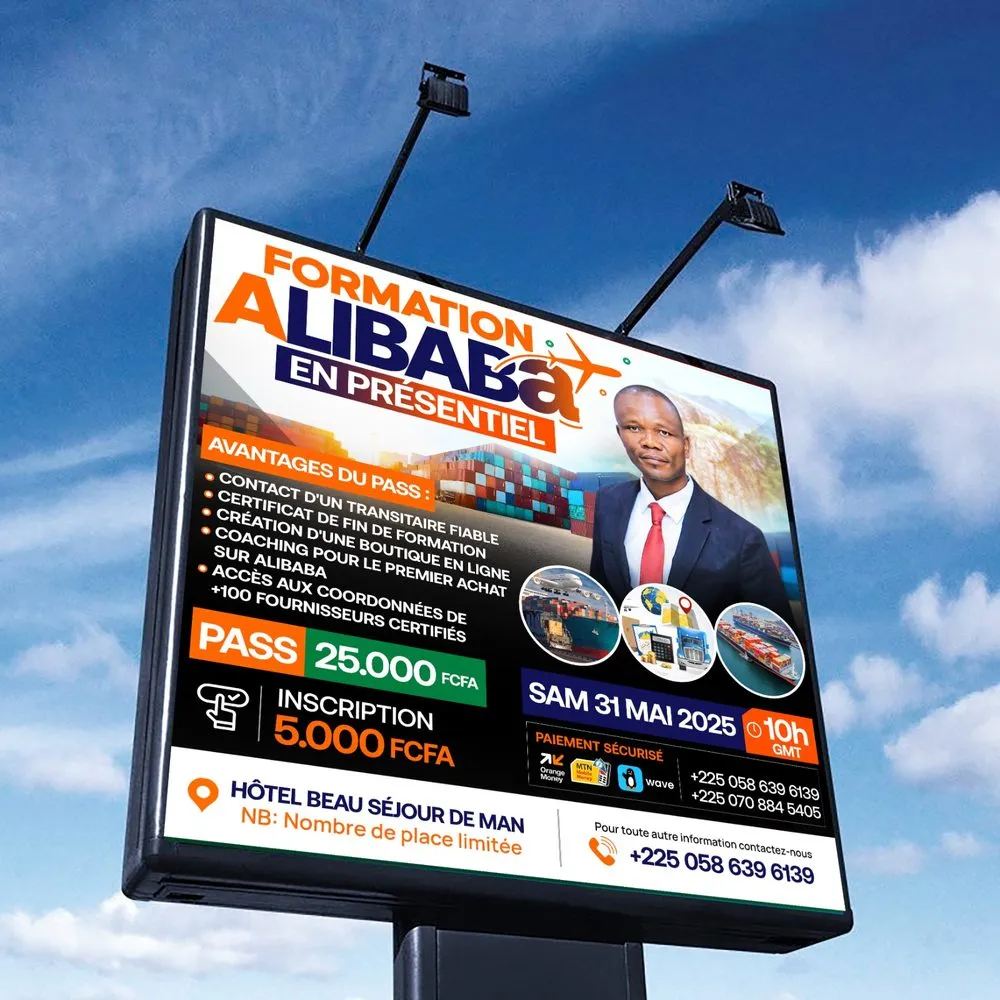 Affiche de Formation Alibaba en présentiel